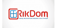 Лого - RikDom, виробництво металопластикових вікон та дверей