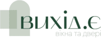 Лого - Вихід Є, салон вікон та дверей